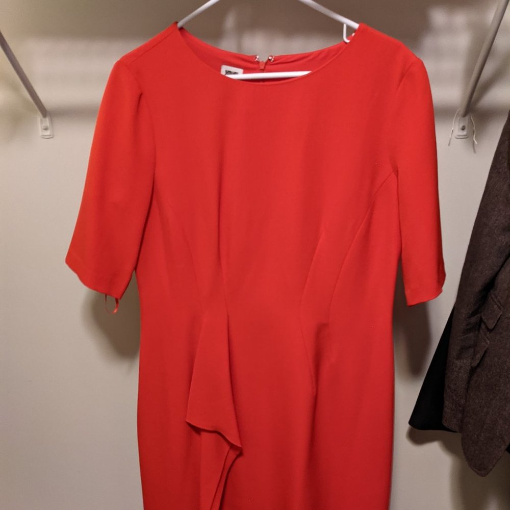 Ann Klein Red Sheath Dress - Size 14